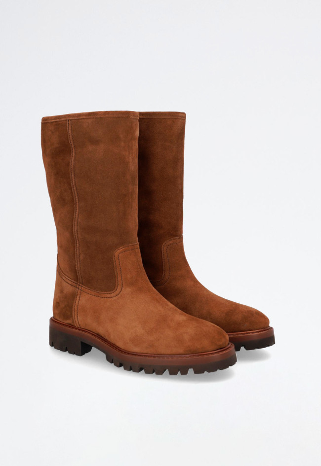 Bota biker de mujer cuero Alpe 52061146