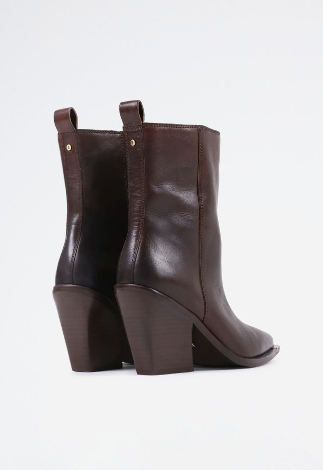 Botín cowboy de mujer marrón Bronx 34323-v