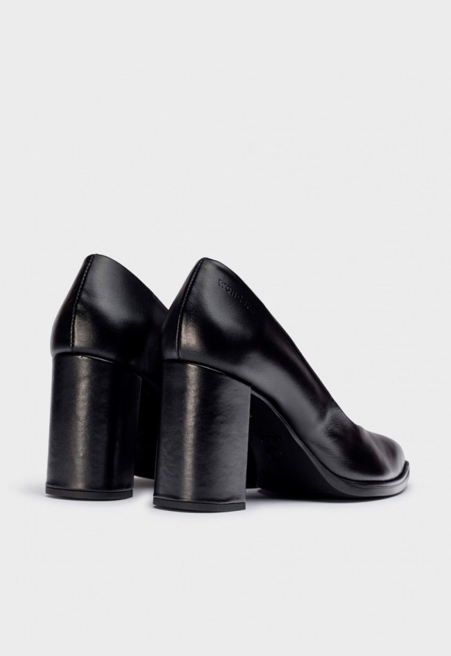 Zapato tacón de mujer negro Wonders m-5420