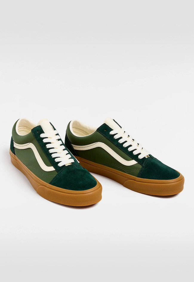 Deportivo de hombre verde VANS old skool sporty green/gum