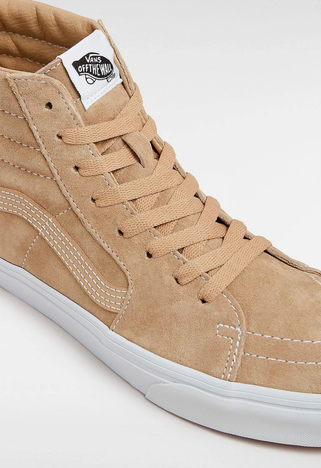Deportivo de mujer tostado VANS sk8-hi pig suede incense