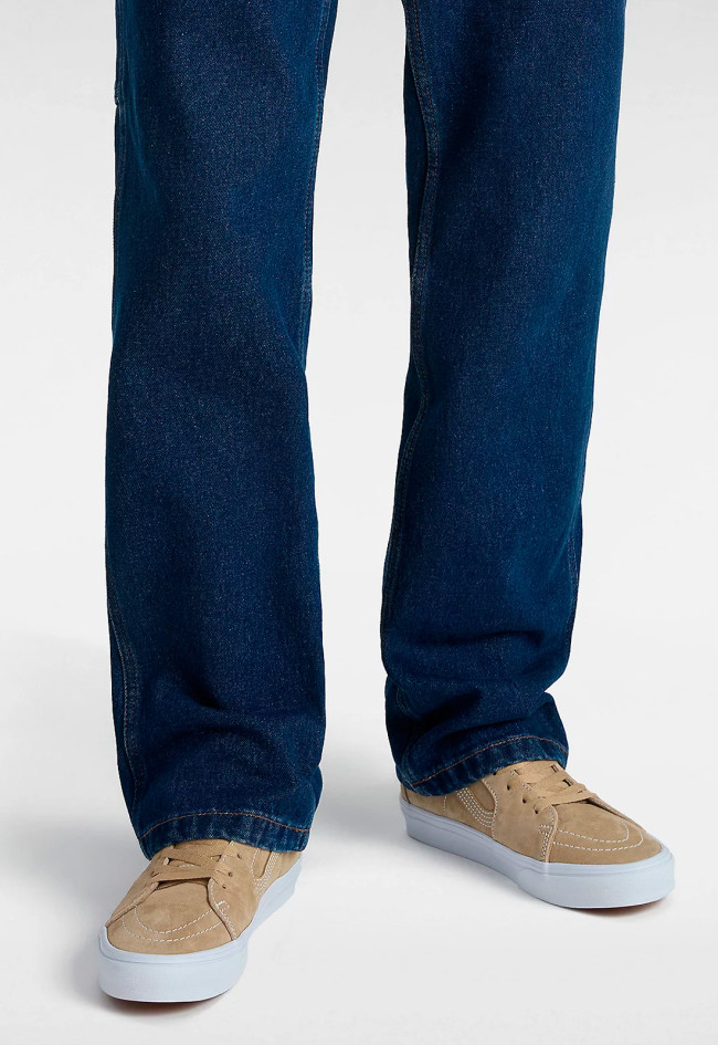 Deportivo de mujer tostado VANS sk8-hi pig suede incense