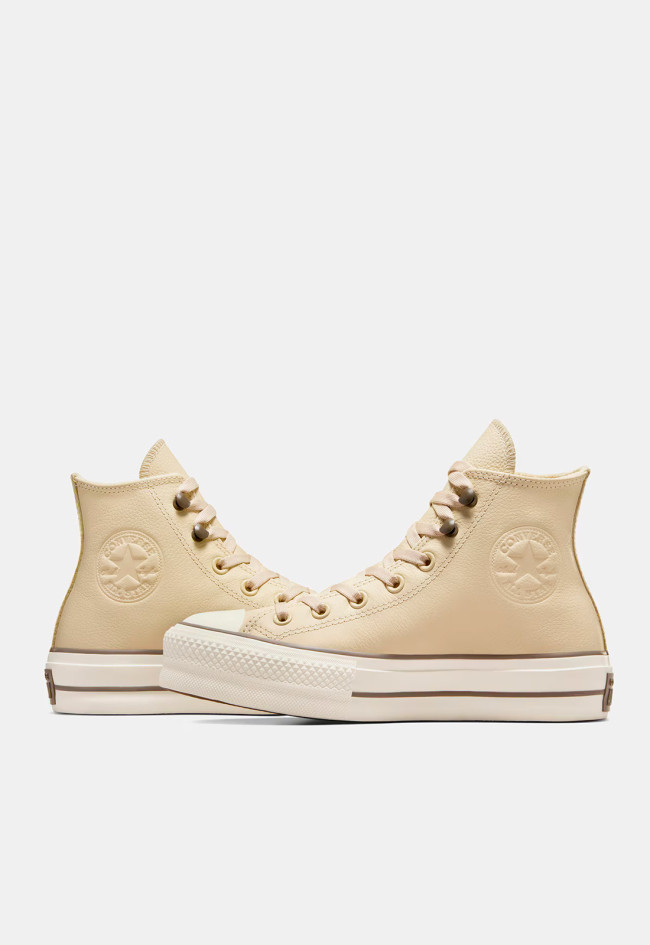 Deportivo de mujer beige Converse chuck taylor all star lift