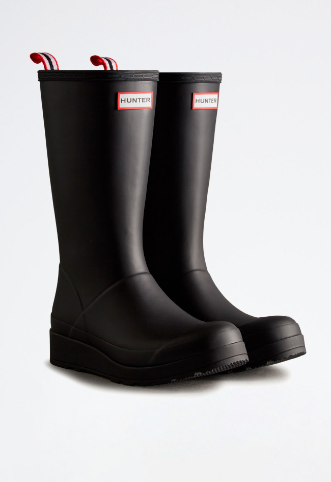Bota agua de mujer negro Hunter original play boot tall
