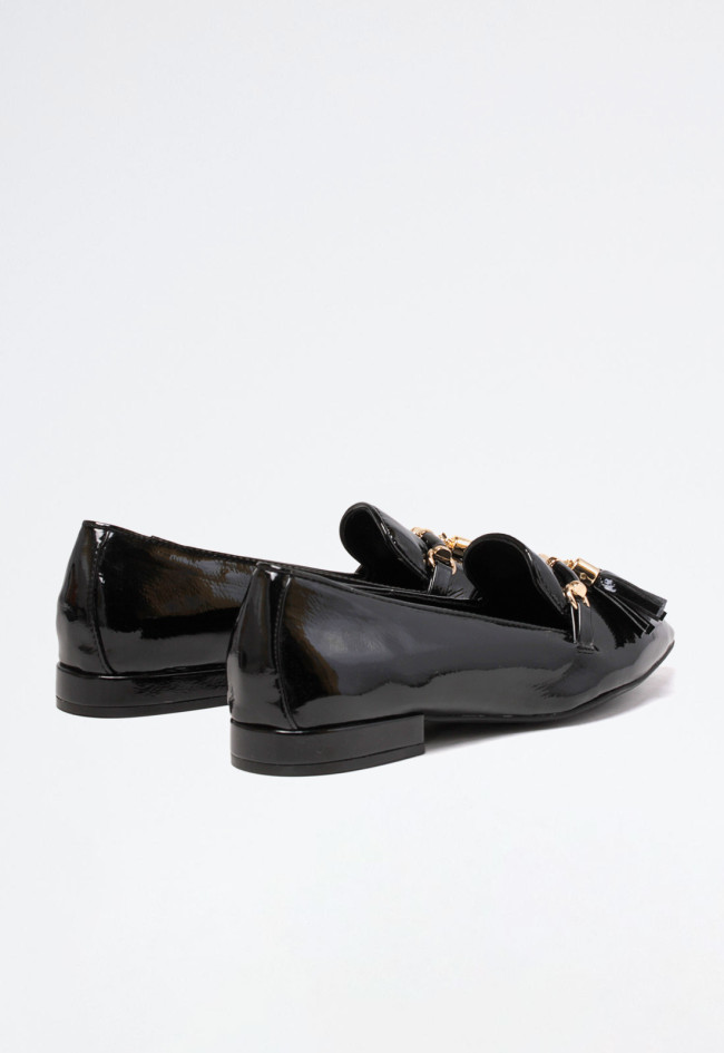 Zapato manoletina de mujer negro Why Pink? mn210-15