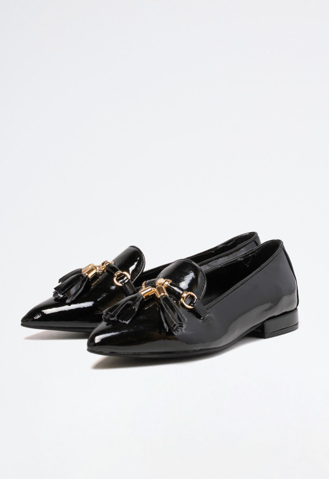 Zapato manoletina de mujer negro Why Pink? mn210-15