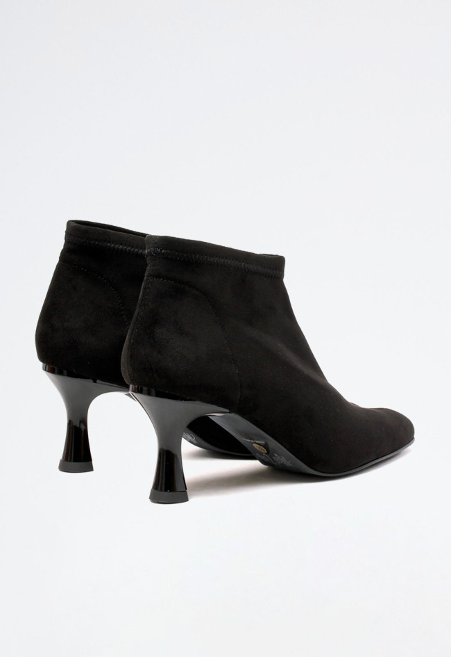 Botín tacón de mujer negro MISS ELASTIC 77035-ae-05
