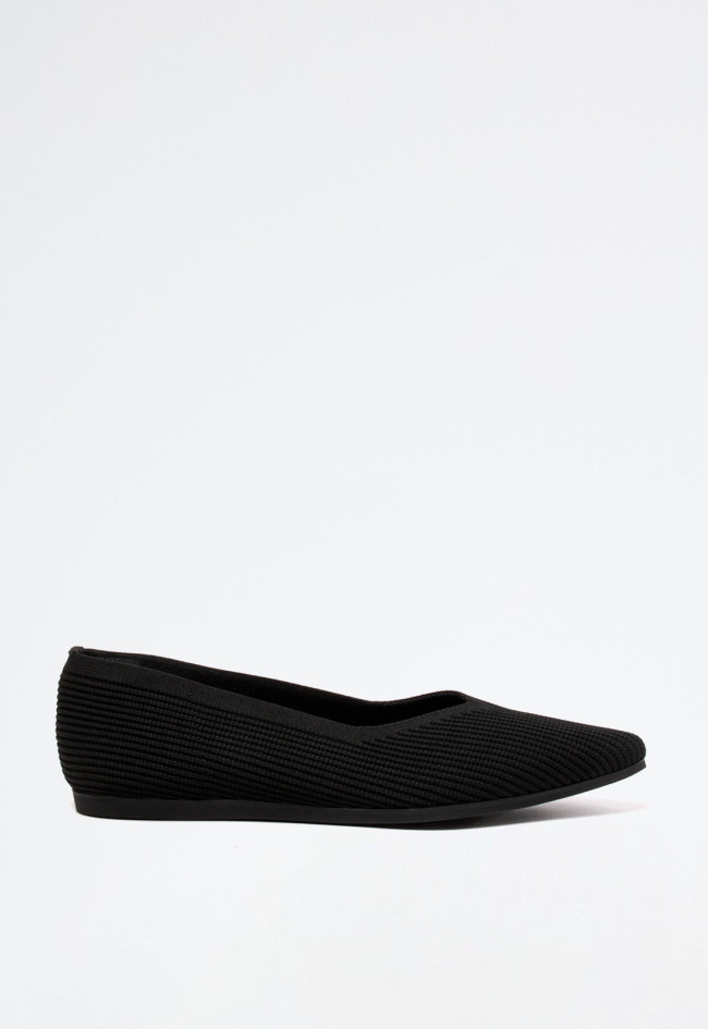 Zapato manoletina de mujer negro MISS ELASTIC 76171-35-05