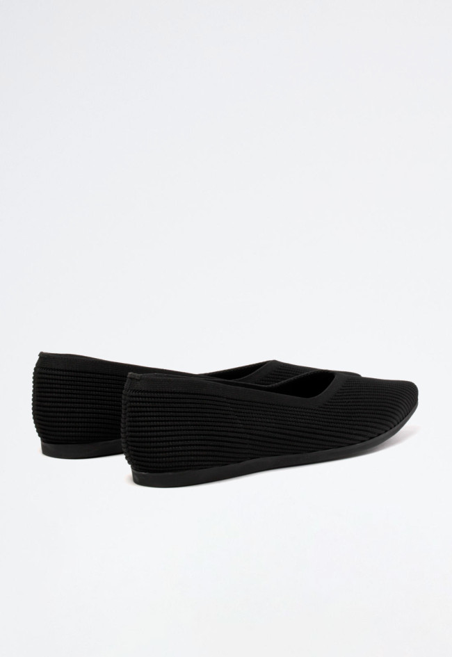 Zapato manoletina de mujer negro MISS ELASTIC 76171-35-05