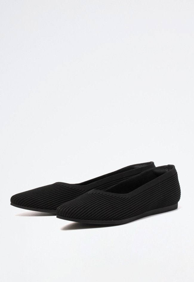 Zapato manoletina de mujer negro MISS ELASTIC 76171-35-05
