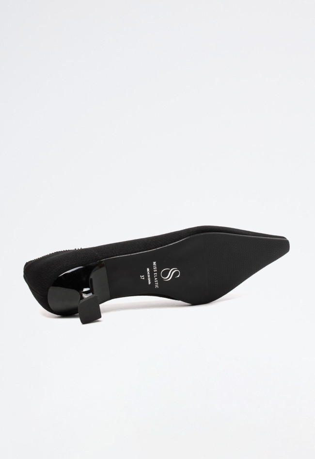 Zapato de mujer negro MISS ELASTIC 76111-35-05