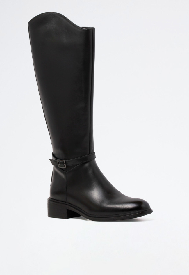Bota biker de mujer negro Dekaye ref 02