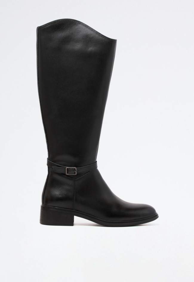 Bota biker de mujer negro Dekaye ref 02