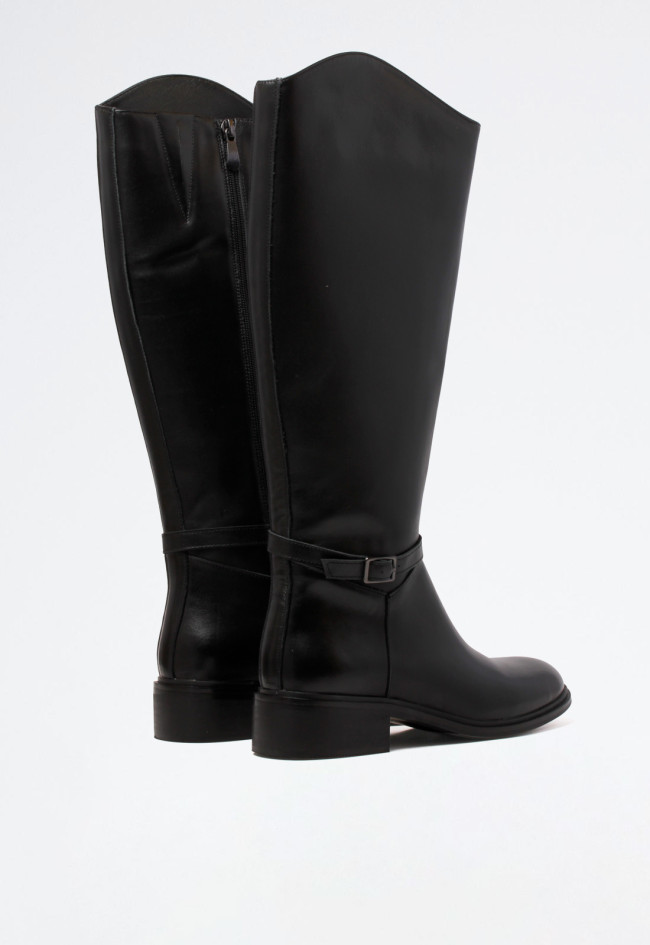 Bota biker de mujer negro Dekaye ref 02