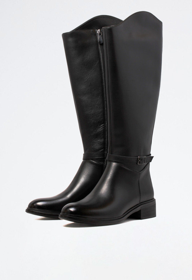 Bota biker de mujer negro Dekaye ref 02