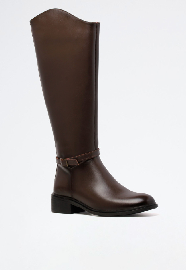 Bota biker de mujer moka Dekaye ref 02