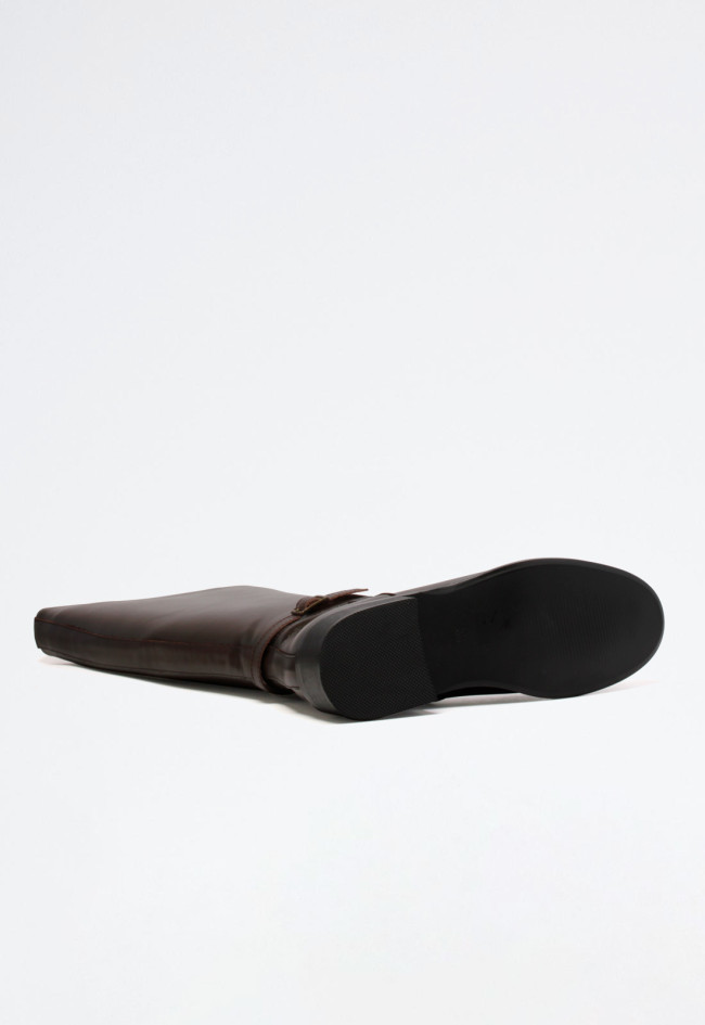 Bota biker de mujer moka Dekaye ref 02