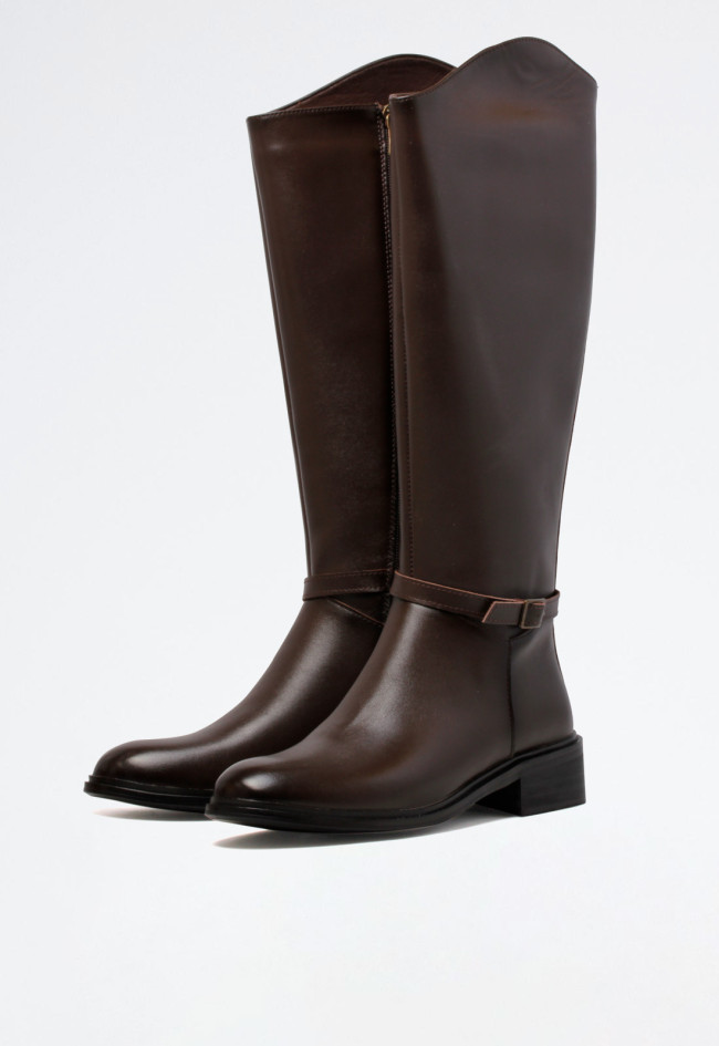 Bota biker de mujer moka Dekaye ref 02