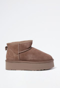 Botín australiano plataforma de mujer taupe VAS wd500-2-sa