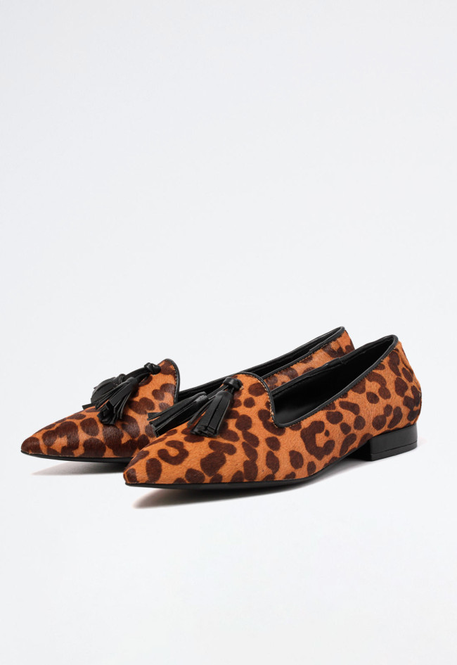 Zapato manoletina de mujer leopardo Why Pink? mn210-10