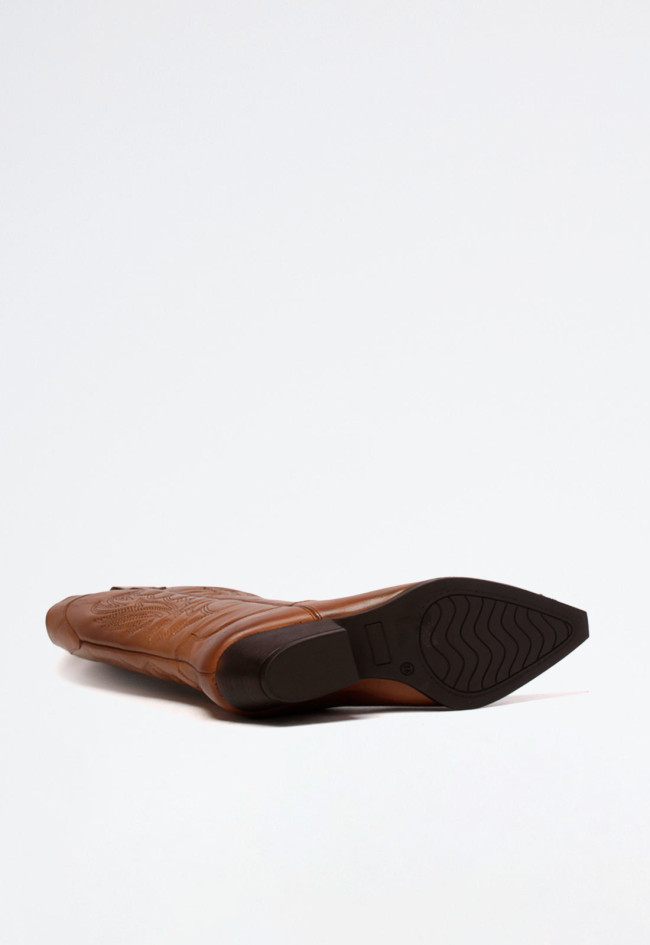 Bota de piel cowboy de mujer cuero Glo ki-3525