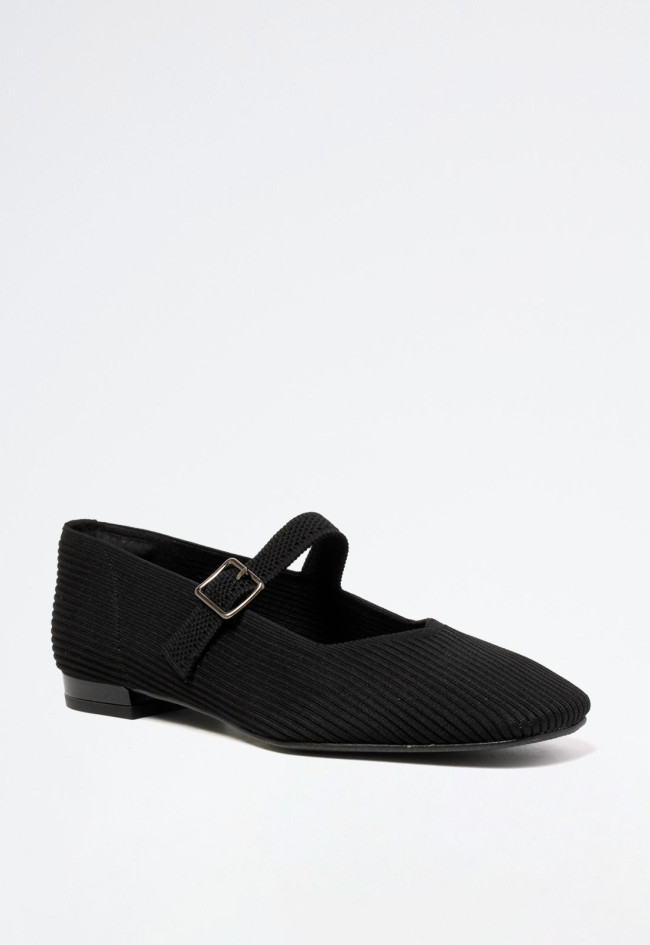 Zapato bailarina de mujer negro MISS ELASTIC 76052-35-05
