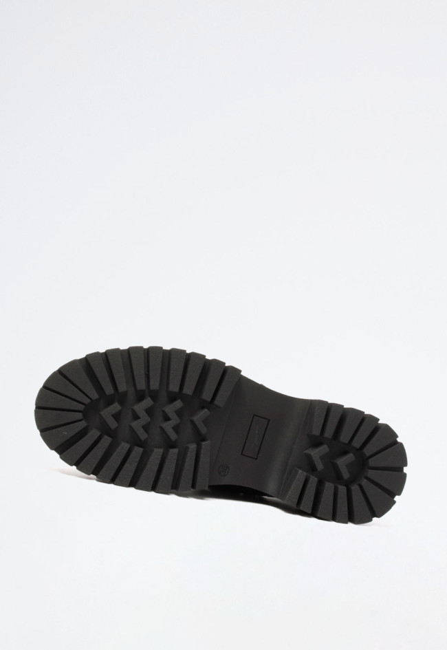 Zapato hebillas anchas de mujer burdeos VAS ollados