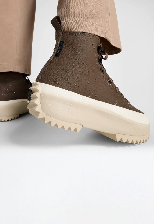 Deportivo de mujer kaki Converse run star hike `piel