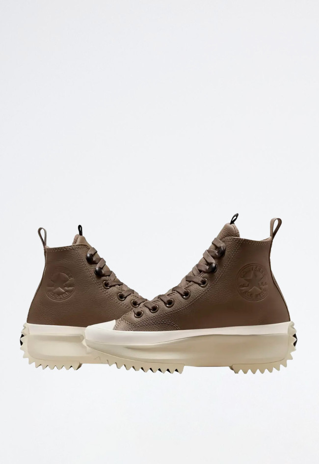 Deportivo de mujer kaki Converse run star hike `piel