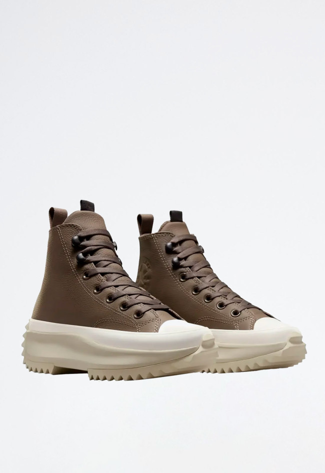 Deportivo de mujer kaki Converse run star hike `piel