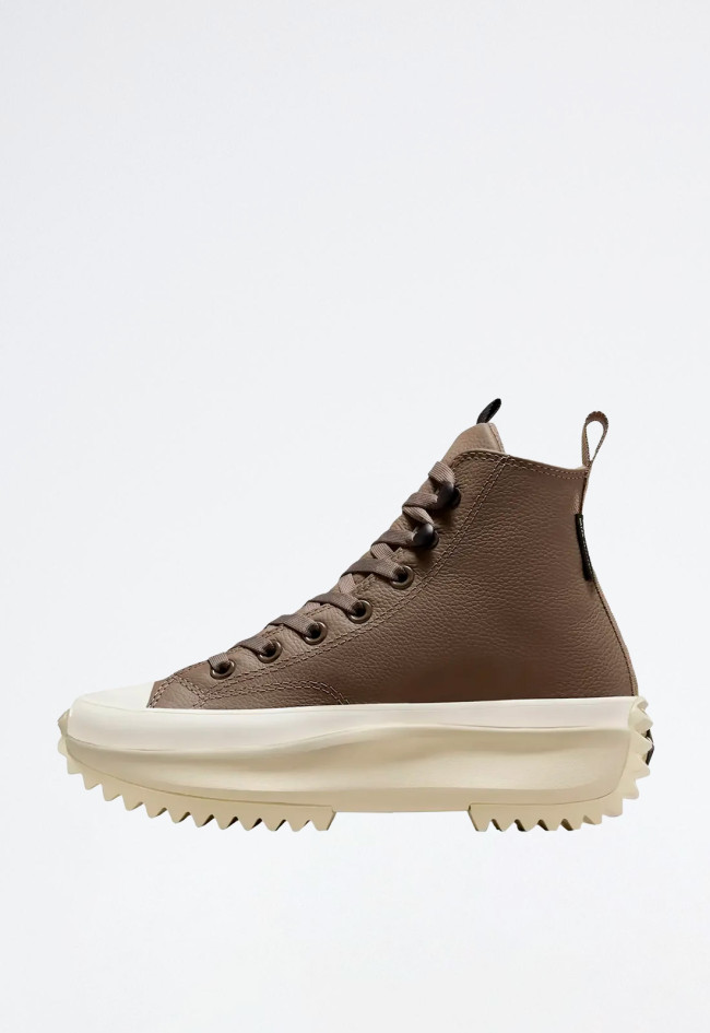 Deportivo de mujer kaki Converse run star hike `piel