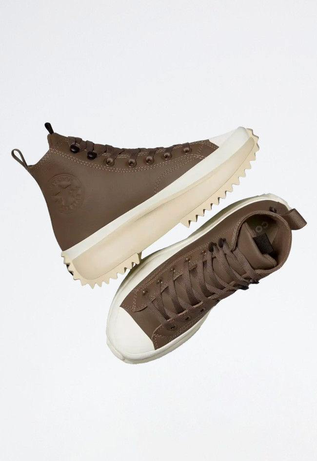 Deportivo de mujer kaki Converse run star hike `piel