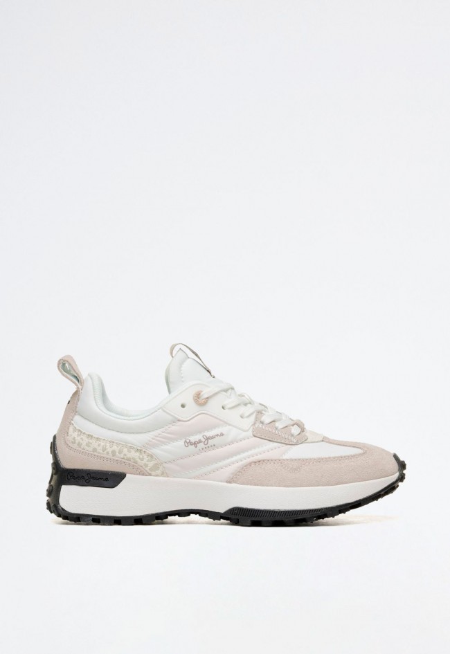 Zapatilla blanca de mujer con diseño urbano y detalles modernos | PEPE JEANS PLS60005