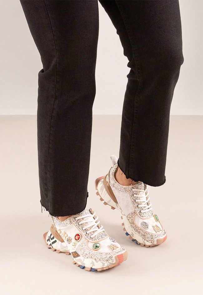 Deportivo adornos joya de mujer beige EXE sy24-6