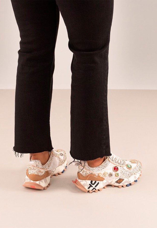 Deportivo adornos joya de mujer beige EXE sy24-6