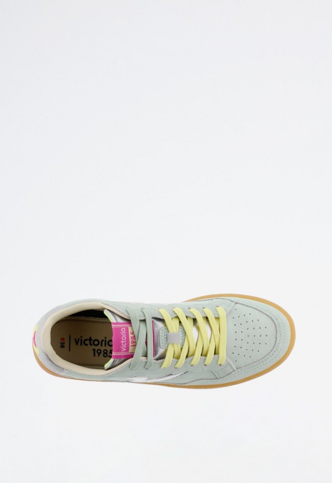 Deportivo de mujer verde Victoria SMASH SUEDE COLOR 8806107
