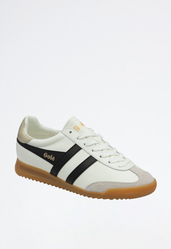 Deportivo de mujer blanco Gola torpedo leather