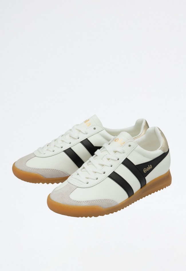 Deportivo de mujer blanco Gola torpedo leather