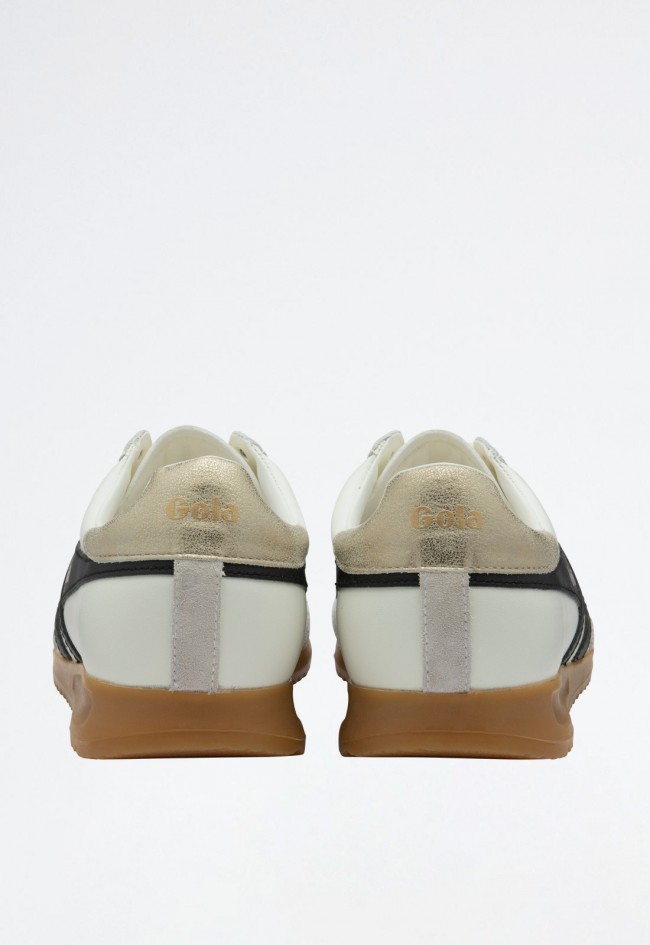 Deportivo de mujer blanco Gola torpedo leather