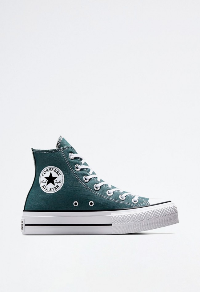 Deportivo de mujer verde Converse chuck taylor all star lift platform