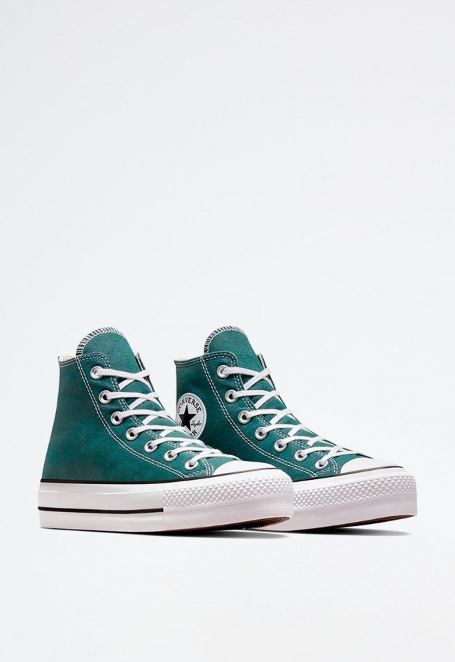 Deportivo de mujer verde Converse chuck taylor all star lift platform
