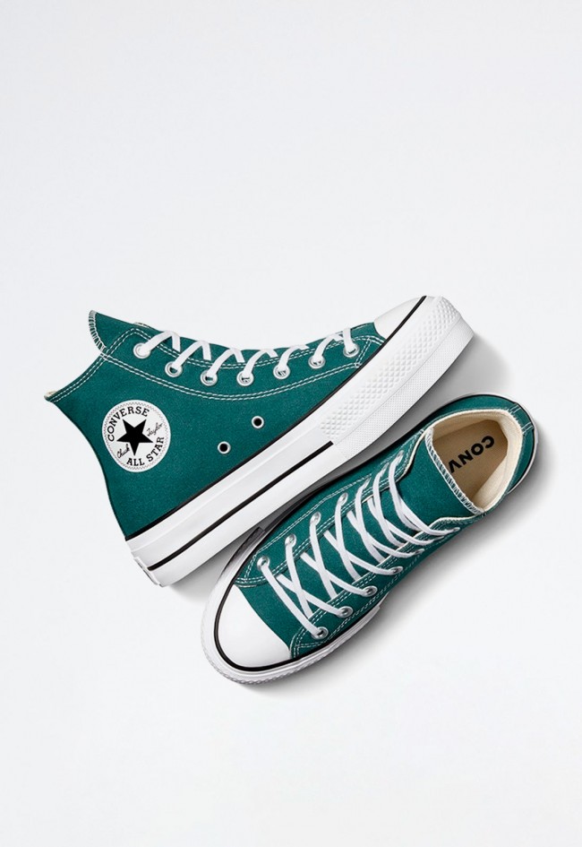 Deportivo de mujer verde Converse chuck taylor all star lift platform