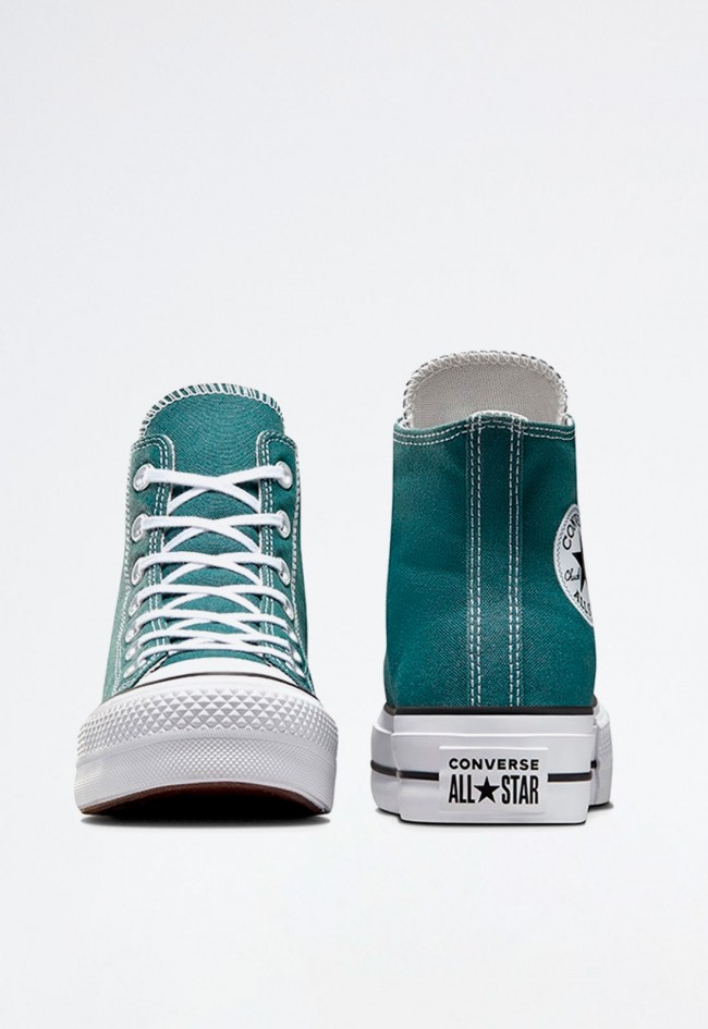 Deportivo de mujer verde Converse chuck taylor all star lift platform