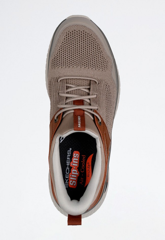 Deportivo de hombre marrón Skechers 205340