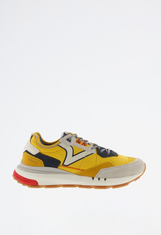 Sneakers unisex mostaza con suela WING EVO confort ligero y diseño retro VICTORIA 8811100