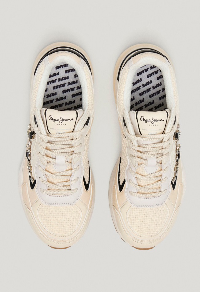 Deportivo de mujer beige Pepe Jeans pls60029