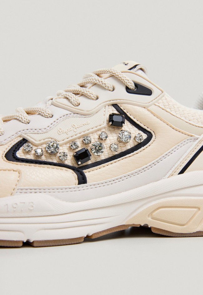Deportivo de mujer beige Pepe Jeans pls60029