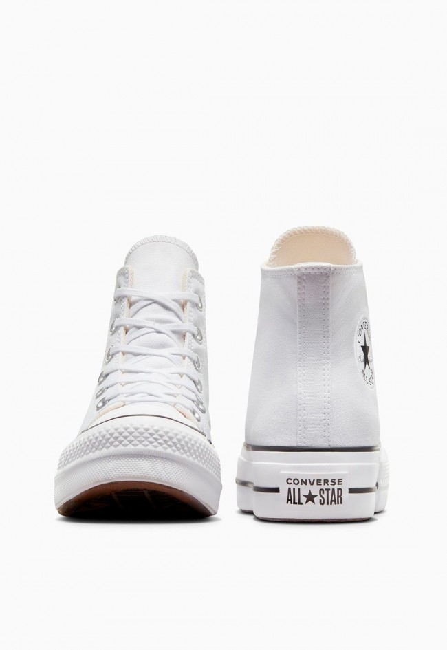 Zapatilla de mujer Converse Chuck Taylor plataforma en lona blanca con espuma EVA | Estilo clásico elevado