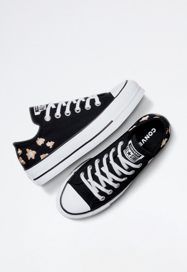 Deportivo de mujer negro Converse chuck taylor all star lift Animal Print