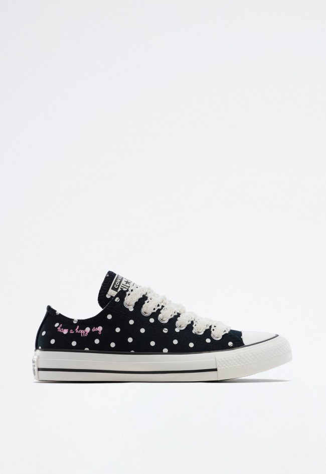 Deportivo de mujer negro Converse CHUCK TAYLOR ALL STAR POLKA DOTS